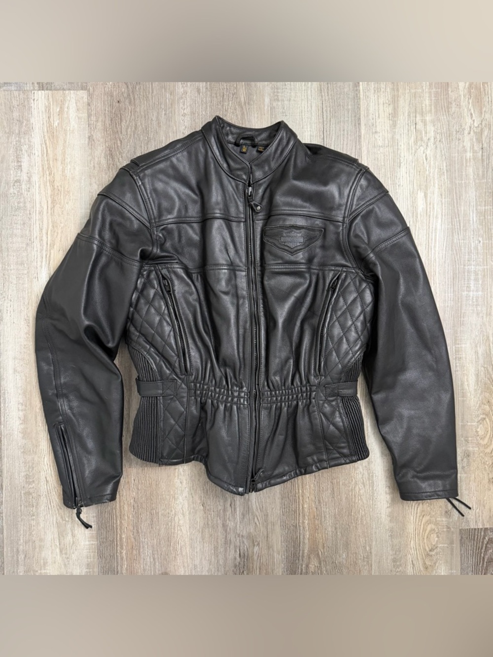 Harley Davidson Women’s Leather Jacket Touring Competition II w/ Lining-size LG